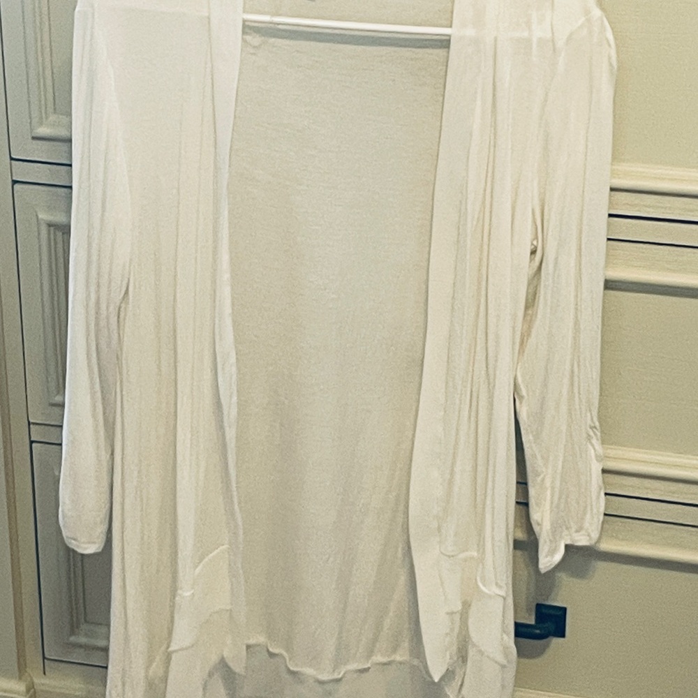 AB Studio sheer flowing cardigan size MEDIUM , nice and thin.